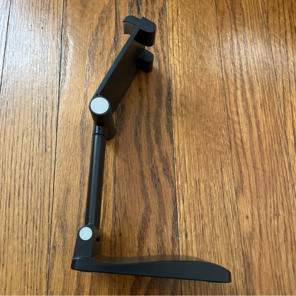 Adjustable Black Travel Phone Stand with Mirror - Picture 4 of 8